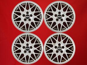 【激安 中古 4本セット】 フォルクスワーゲン VW ゴルフ 純正 BBS ホイール 15インチ 6.5J +43 PCD100 5穴 ハブ径Φ57 1H0601025AA cc15