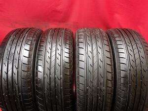 中古タイヤ 185/60R14 82H 4本セット ブリヂストン ネクストリー BRIDGESTONE NEXTRY 9.5分山 ロードスター レビン トレノ ポロ