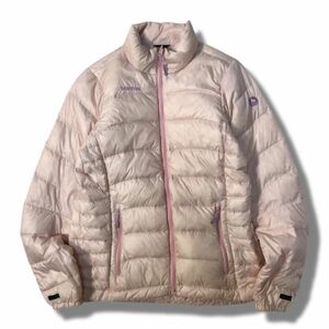 《良品◎》Marmot マーモット★700フィルパワー*ワンポイント*ライトダウンジャケット*ライトピンク*サイズM(LW1311)◆S60