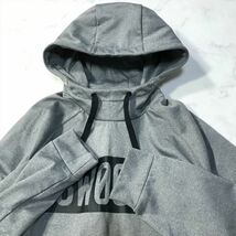 《良品◎》NIKE ナイキ★DRY-FIT*裏起毛*ビッグロゴデザイン*フーデットプルオーバーパーカー*グレー*サイズXL(MA5733)◆S80_画像3