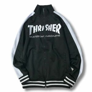 《良品◎》THRASHER スラッシャー★ビッグロゴ*ジャージ*トラックジャケット*ブラック*サイズS(MA5810)◆S60