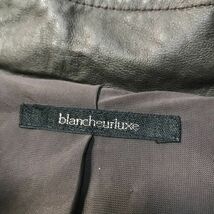 《良品◎》blancheurluxe ブランシュール★フード着脱*豚革*本革*ピッグレザージャケット*ブラウン*サイズ38(LW1348)◆S80_画像5