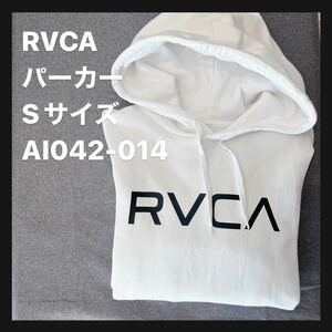 RVCAルーカプルオーバーパーカー/S/コットン/白/ホワイト/AI042-014