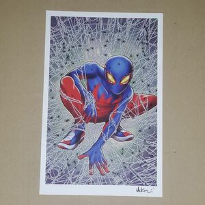 SPIDER-BOY ポスター Mike McKone サイン入り アメコミ スパイダーボーイ Spider-Man Poster スパイダーマン マーベルコミックス MARVEL