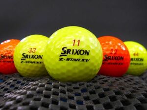 [A2D-06A] SRIXON Z-STAR XV DIVIDE 2021年モデル カラー混合 20球 スリクソン ゼットスター ディバイト ツートンカラー ロストボール