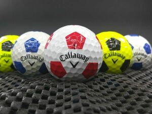 [A2B-08C] Callaway CHROME SOFT X Truvis 2016年モデル カラー混合 30球 シェブ キャロウェイ クロムソフト ロストボール