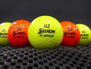 [A2D-08A] SRIXON Z-STAR DIVIDE 2021年モデル カラー混合 25球 スリクソン ゼットスター ツートンカラー ロストボール