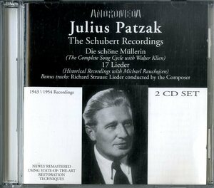 D00121906/CD2枚組/ユリウス・パツァーク「The Schubert Recordings」