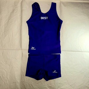 Mizuno ジュニア女子競泳水着 セパレートタイプ BESTスイミング 腰ひもなし 練習用 光沢系生地