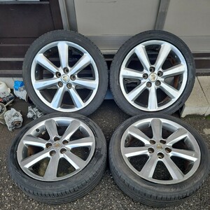 【溝有】クラウン 18系 アスリート トヨタ純正　225/45R18 ヨコハマ BluEarth GT 2020年製　18×8J 50 