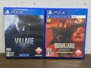 I★ PS4 バイオハザードVILLAGE Z version BIOHAZARD resident evil GOLDedition グロテスクVer 2本おまとめ ゲームソフト 