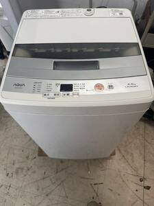 I # アクア 4.5kg 全自動洗濯機　ホワイトAQUA AQW-S45E-W 2018年製