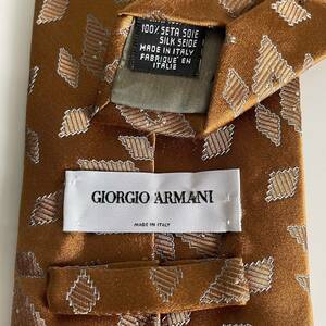 GIORGIO ARMANI(ジョルジオアルマーニ) ブラウン菱形ネクタイ