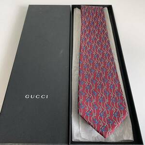 グッチ（GUCCI） 紐碇柄ネクタイ