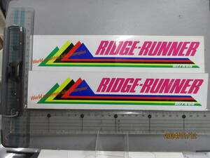 1000円売切り　①2枚セット　RIDGE-RUNNER　MIYATA　ステッカー　●　スポンサー　スーパーレア総品　当時物希少　限定品かも！