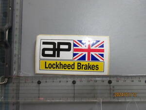 10円売切り　Lockheed Brakes　ap　記念 ステッカー　●　スポンサー 送料84円　スーパーレア総品　当時物希少　限定品かも！