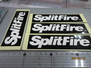 半額売切り　Split Fire 4枚セット 　バイクスポンサー ステッカー スーパーレア品 当時物希少 限定品　