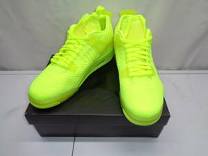 79-15　スニーカー NIKE AIR JORDAN 4 RETRO FLYKNIT VOLT　AQ3559-700　28.5cm　黒タグなし