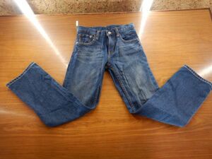 ジーンズ ジーパンXXno.02 ユニクロ　UNIQLO　121-067116(11-03) 135-145 we55-61cm 綿100 デニムG　pants JEANS