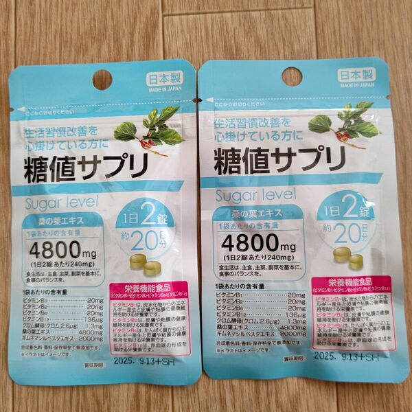 糖値 血糖値 サプリメント 2袋 日本製