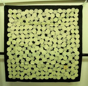 4610 cotton large size furoshiki *MURUMI*[.* black ground ]105cm-