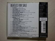 『The Beatles/For Sale(1964)』(1987年発売,CP32-5324,廃盤,国内盤帯付,歌詞対訳付,Eight Days A Week,Mr. Moonlight,Kansas City)_画像2