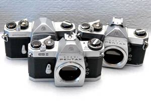 PENTAX ペンタックス M42マウント専用 昔の高級一眼レフカメラ（ESⅡボディ+ SPボディ+ SPボディ）3台まとめて 希少品