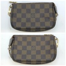 1円～/LOUIS VUITTON/ルイヴィトン/アクセソワール/ダミエ/FL3048/ポーチ/ミニポシェット/ハンドバッグ/バッグ/レディース/H024_画像2