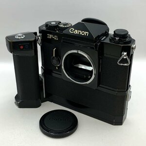 1円～/Canon/キャノン/F-1/ブラック/ボディ/付属品付/MOTOR DRIVE MF/モータードライブ/一眼レフ/フィルムカメラ/難あり/ジャンク/I102