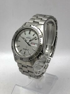 1円～/SEIKO/セイコー/SilverWave/シルバーウェーブ/Z/7546-605A/3針/デイデイト/シルバーカラー/クォーツ/メンズ腕時計/ジャンク/T083