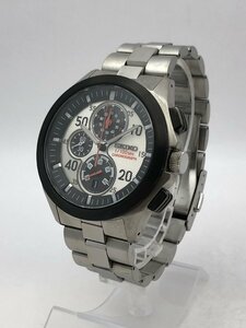 1円～/SEIKO/セイコー/イグニッション/クロノグラフ/7T82-0AC0/デイト/ラウンド/チタン/10BAR/クォーツ/メンズ腕時計/ジャンク/T131