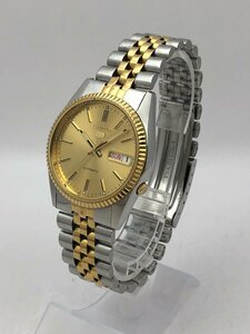 1円～/SEIKO/セイコー/5/ファイブ/7S26-0500/21石/3針/デイデイト/コンビカラー/裏スケ/自動巻/メンズ腕時計/稼動品/ジャンク/T232