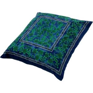 Кожа -дружелюбная подушка покрытие хлопок 100% нишикава, стиральный синий зеленый виноград 100% хлопок, сделанный в Японии, выдающийся комфорт
