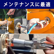 グリスカプラー グリスガン グリース ニップル フレキシホース ロックカプラー セット 高圧 ノズル 注入器 ロッククランプ トラック 工具_画像2