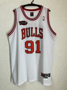 NBA RODMAN #91 デニス・ロッドマン BULLS シカゴ・ブルズ ユニフォーム ゲームシャツ　ジャージ　刺繍　マイケル・ジョーダン