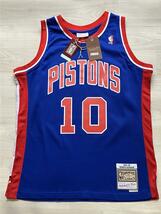 未使用品 NBA PISTONS RODMAN #10 デニス・ロッドマン Mitchell&Ness ミッチェルアンドネス デトロイト・ピストンズ ユニフォーム 当時物_画像1