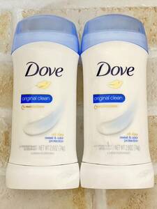 〈送料無料〉 ダヴ デオドラント 【オリジナルクリーン】 74g 2本セット 制汗剤 スティック ダブ dove 石鹸 アメリカ ソープバー 