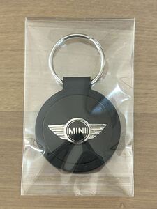 ★BMW MINI・純正・本革 キーリング★ MINI オリジナル round キーホルダー 未使用 非売品