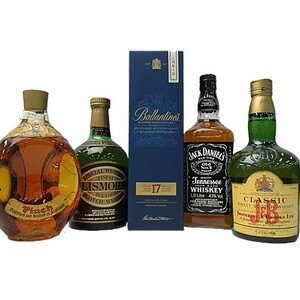 【1,000円～】ウイスキー 5本 まとめ売り Ballantine's 17年 / JACK DANIEL'S / J&B 他【未開栓】[M4338]