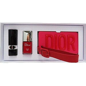 【新品】1,000円～ Dior ディオール ラゲージ タグ・ネイル・リップ 3点セット ノベルティ [M4421]