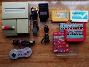 FC ニューファミコン本体一式セット　ソフト3本セット newファミコン ファミリーコンピュータ　任天堂 Nintendo