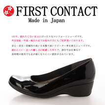 37lk 送料無料 ファーストコンタクト パンプス 日本製 リクルート 楽ちん 痛くない 母の日 走れるパンプス FIRST CONTACT オフィス_画像4