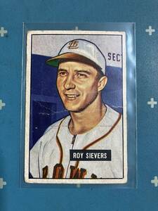 1951 Bowman 本物　Vintage　#67 Roy Sievers 5 Time All Star, 1949 AL Rookie of the Year