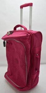 大村崑さん(ご家族様) 愛用品 KIPLING キプリング キャリーバッグ 旅行鞄 トラベルバッグ ピンク 鍵付き キャリーケース