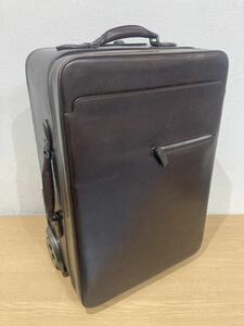 Berluti ベルルッティ レザー 旅行カバン スーツケース キャリーバッグ メンズ 中古品