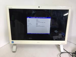 ※即決☆FUJITSU ESPRIMO FH52/M FMVF52MW モニター一体型PC Celeron 1005M 1.90GHz 4GB【BIOS確認/現状渡し】