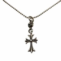 CHROME HEARTS クロムハーツ 1998 1ボール タイニークロス スターリングシルバー sv925 ネックレス 約50cm 約12.4g_画像4