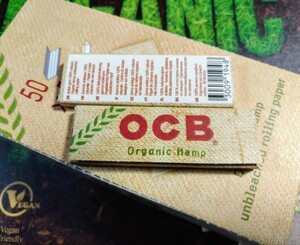 最高級 OCB オーガニック ヘンプ ペーパー 50個 1箱 手巻き タバコ用 巻紙 OCB organic
