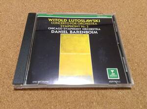 バレンボイム / ヴィトルド・ルトスワフスキ：管弦楽のための協奏曲、交響曲第３番
