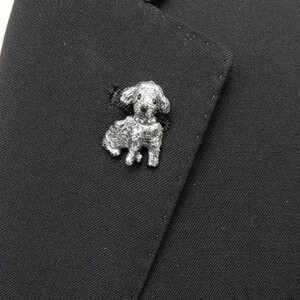 Rapelpin Swarovsky Dog Toy Toy Poodle Silver Brouch Mail возможна